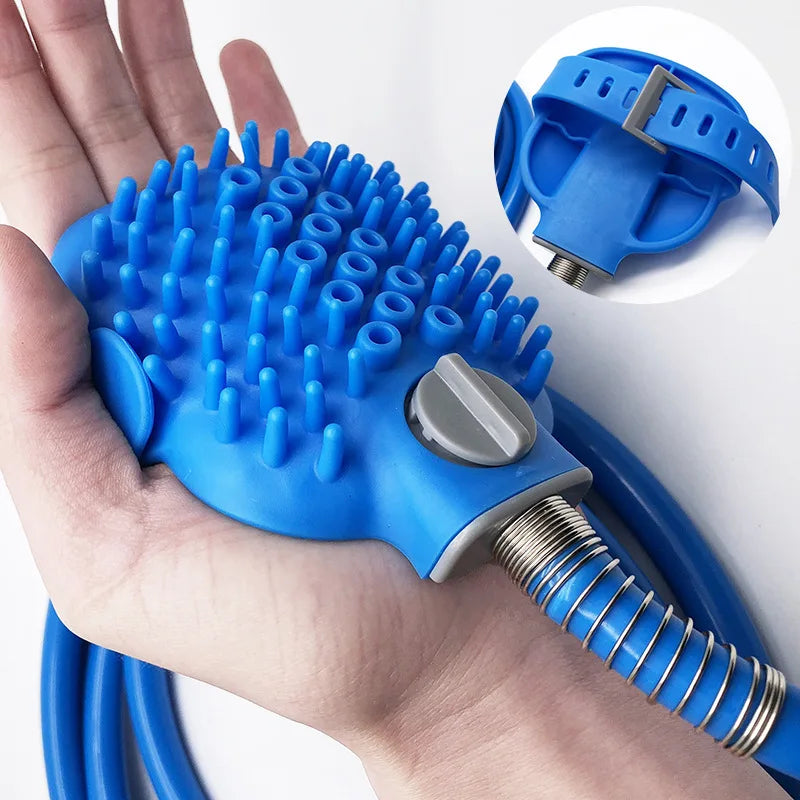 Pro Dog Shower Head: Massage Sprayer & Ergonomic Pet Bathing Tool - Water-Saving, Adjustable Nozzle for Easy Grooming,