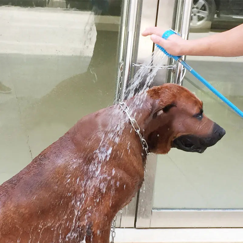 Pro Dog Shower Head: Massage Sprayer & Ergonomic Pet Bathing Tool - Water-Saving, Adjustable Nozzle for Easy Grooming,
