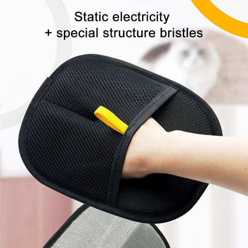 Upgraded Double Sided Grooming Glove Pet Dog Supplies Hair Remover Gloves Reusable Grooming Gloves Grooming Equipment For Dogs