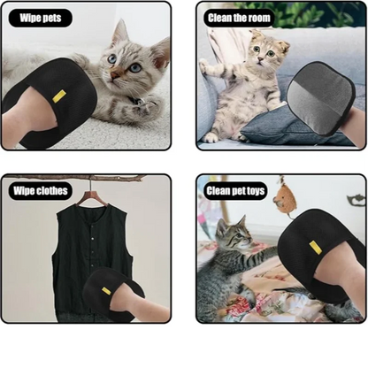 Upgraded Double Sided Grooming Glove Pet Dog Supplies Hair Remover Gloves Reusable Grooming Gloves Grooming Equipment For Dogs